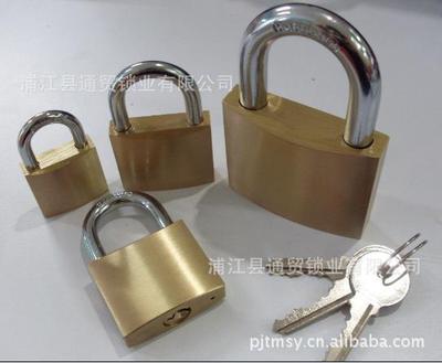 【(厂家直销)供应厚型 铜挂锁 挂锁】价格,厂家,图片,挂锁,浦江县通贸锁业-